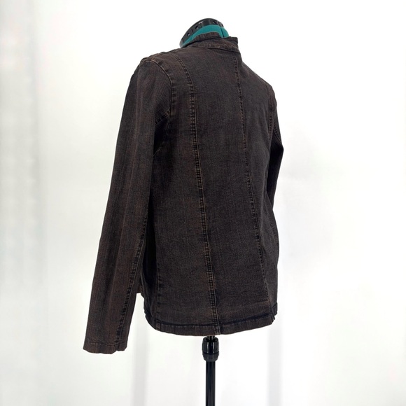 Cydney Mar Vintage Bronze Toned Denim Jacket with Rhinestone Buttons, XXXL - Picture 7 of 16